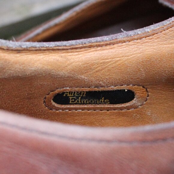 Allen Edmonds Double Monk Strap Cap Toe, Brown Leather, Men's 9 D, Made in USA - Picture 12 of 15